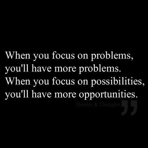 when you focus