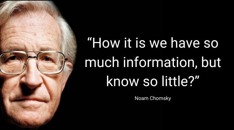 how it is we have so much information, but know so little?